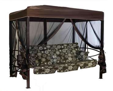 Качели-шатер Монреаль коричневого цвета