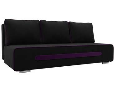 Прямой диван-кровать Приам черного цвета