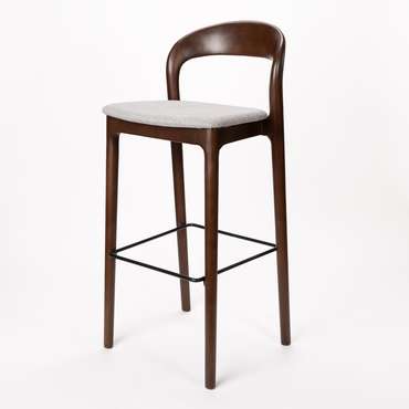 Барный стул Леман серо-коричневого цвета