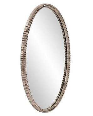 Настенное зеркало Джанет в раме серебряного цвета