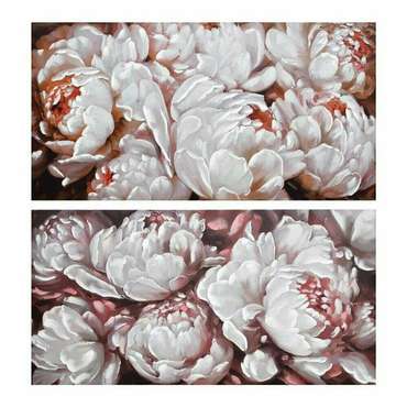 Картина 120 x 3 x 60 cm Цветы романтик (2 штук)