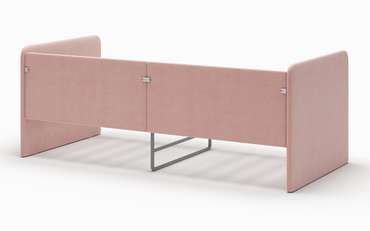 Кровать-диван Donny 70х160 розового цвета без подъемного механизма