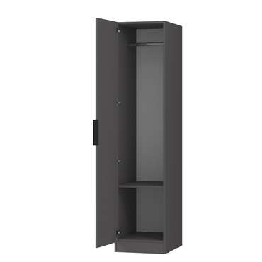 Шкаф-пенал для одежды Tower-S 002.1 темно-серого цвета