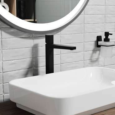 Смеситель для раковины WasserKRAFT Нуте (Nuthe) 9103H, матовый чёрный