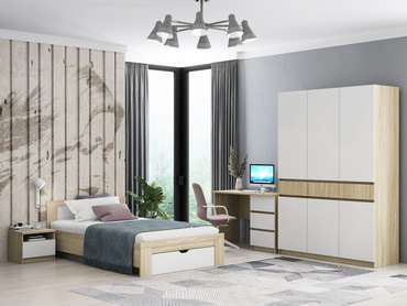 Шкаф трехдверный Дельта Нэкст серого цвета