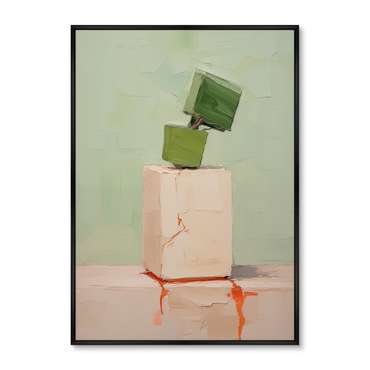 Репродукция картины Cubic flowers, No 2, 2024г.