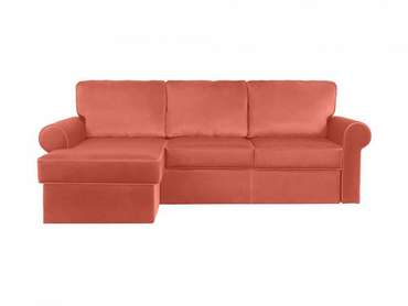 Угловой диван-кровать Murom кораллового цвета