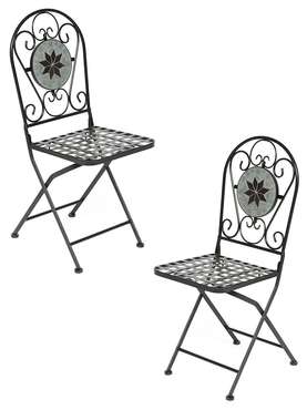 Набор из двух садовых стульев Secret de Maison Vicenza черного цвета