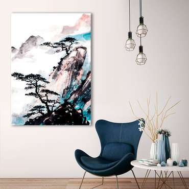 Картина на холсте Японская живопись №2 50х70 см
