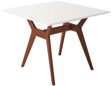 Обеденный стол Нарвик бело-коричневого цвета
