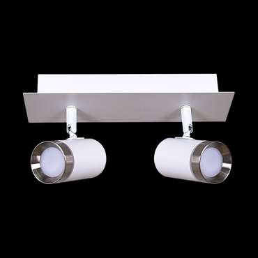 Спот 84281-9.5-002RT LED2*5W WT+SN (металл, цвет белый)