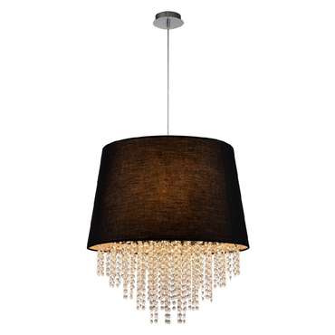 Подвесная люстра Charm 652/5S Black (ткань, цвет черный)