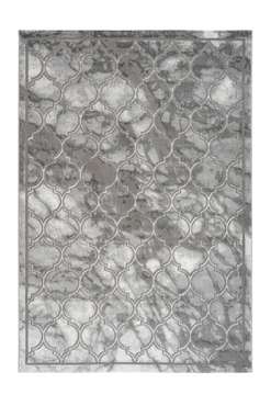 Ковер Luxury 80х150 серебристо-серого цвета