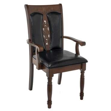 Кресло-стул Gala dirty oak / black из массива гевеи