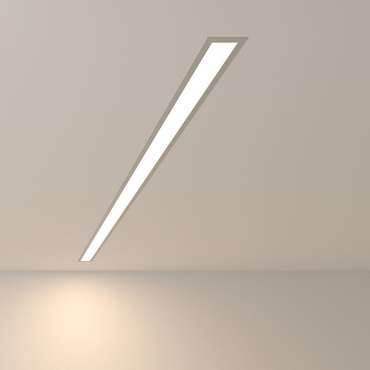 Линейный светодиодный встраиваемый светильник 128см 25Вт 4200К серебряный 101-300-128 Grand