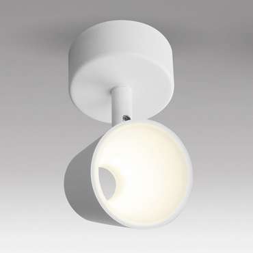 Настенно-потолочный светодиодный светильник DLR025 5W 4200K белый матовый Snappy