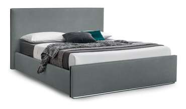 Кровать без подъемного механизма Лофти 180х200 серого цвета