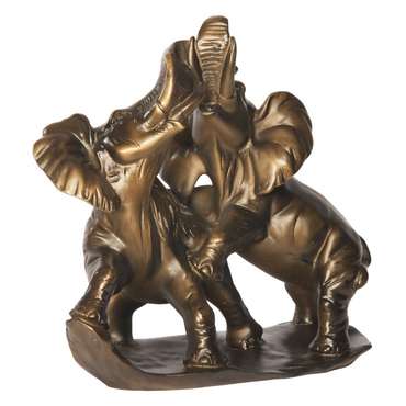 Статуэтка Играющие слоны бронзового цвета