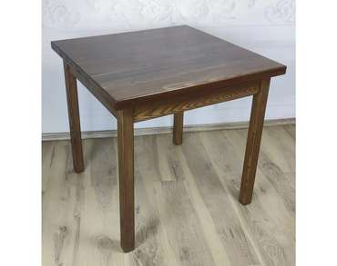 Обеденный стол Классика 70х70 коричневого цвета