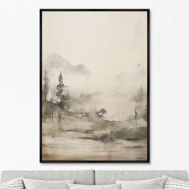 Репродукция картины Landscape collection, Mountain Mist, No 1, 2024г.