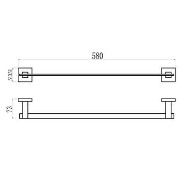 Полотенцедержатель Savol S-06524C, бронза