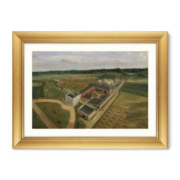 Репродукция картины в раме Tiptree Hall and Farm, Essex, 1855г.
