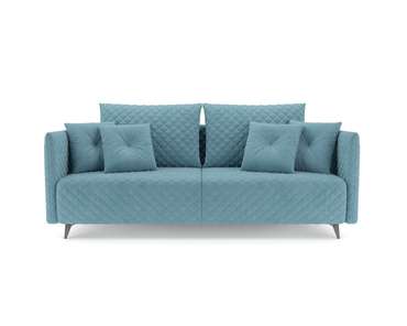 Прямой диван-кровать Вашингтон голубого цвета