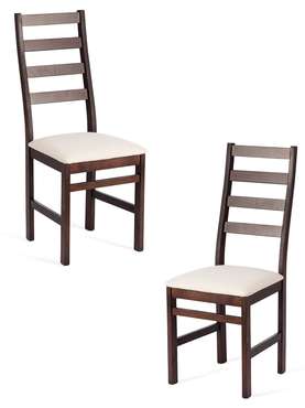 Набор из двух стульев Rosario коричнев-бежевого цвета