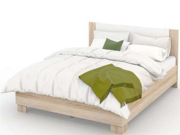 Кровать Аврора 140х200 бежевого цвета