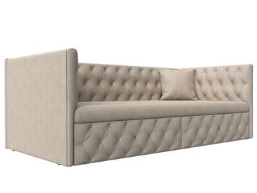 Прямой диван-кровать Найс серо-бежевого цвета
