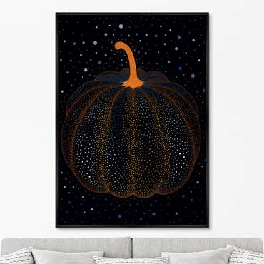 Репродукция картины Pumpkin sparkling in the night, 2024г.