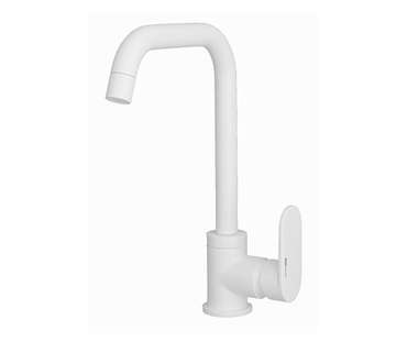 Смеситель для кухни WasserKRAFT Миндель 8507 белого цвета