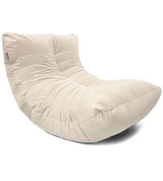 Кресло мешок Кокон Maserrati 02 XL молочного цвета