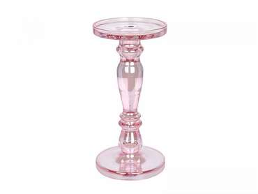 Подсвечник Luster Pink розового цвета