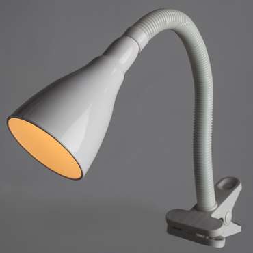 Офисная настольная лампа Cord белого цвета