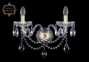 Хрустальное бра Art Classic 45271 10.12.2.195.XL.Gd.Sp подсвечник с подвесками