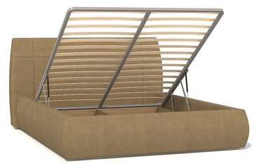 Кровать с подъемным механизмом Анри 180х200 светло-коричневого цвета