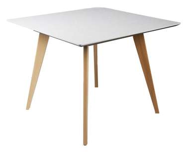 Обеденный стол Лунд L белого цвета