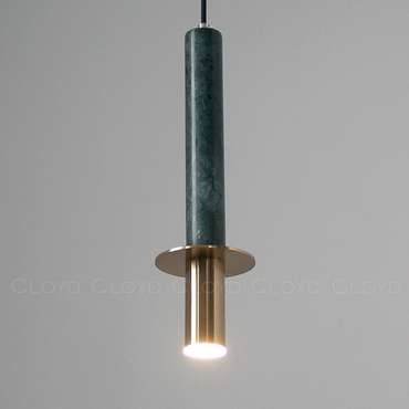 Подвесной светильник Cloyd CLARNET-A P1 / выс. 36 см - зелен.мрамор