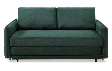 Прямой диван-кровать Arizona темно-зеленого цвета