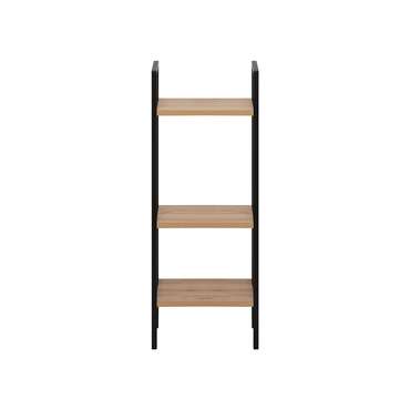 Стеллаж Стилвуд 13 черно-бежевого цвета