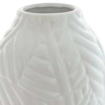 Керамическая ваза H25 белого цвета
