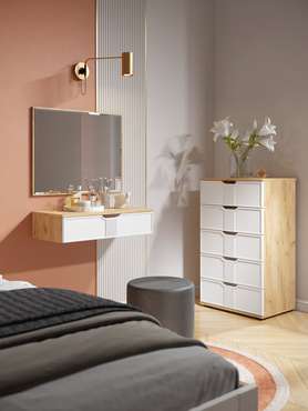 Комплект мебели для спальни Эмилия белого цвета