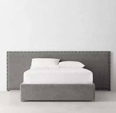 Кровать Axel 160х200 серого цвета