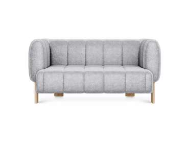 Диван Cassis М светло-серого цвета с бежевыми ножками