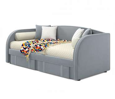 Кровать Elda 90х200 серого цвета с ортопедическим основанием
