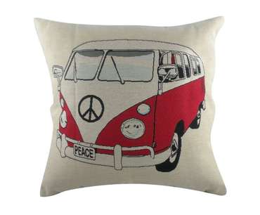 Подушка с принтом Campervan 