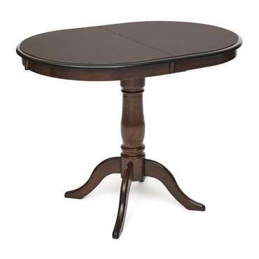 Обеденный стол раскладной Solerno темно-коричневого цвета