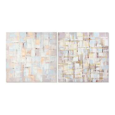 Картина Squares Абстракция 100 x 3 x 100 cm современный (2 штук)