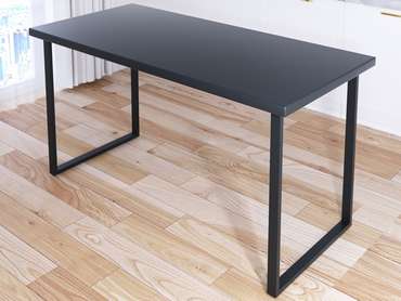 Обеденный стол Loft 140х60 серо-черного цвета
